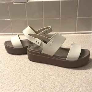 Crocs platform wedge